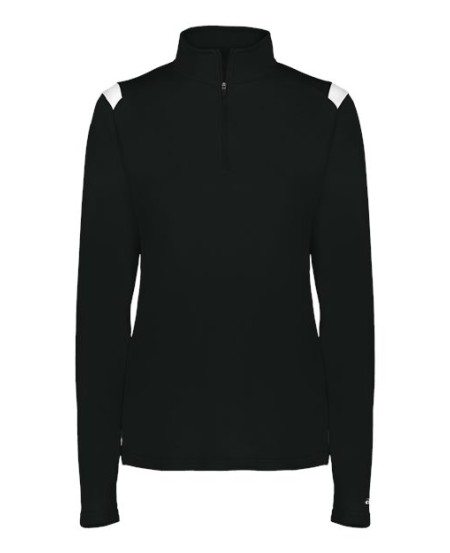 Badger 4266 Women's On The Rise Quarter-Zip Pullover – 100% Polyester Moisture-Wicking Women's Quarter-Zip | XS–2XL