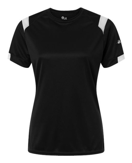 Badger 4380 Women's On The Rise T-Shirt – 100% Polyester Interlock Moisture-Wicking Women's Tee | XS–2XL