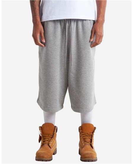 Shaka Wear SHLFBS Baggy Fleece Shorts - 60/40 Cotton/Poly Super Baggy Below-Knee Length | S-3XL