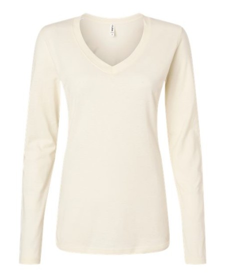 Tultex 214LS Women's Fine Jersey T-Shirt – 4.5 oz. Ring-Spun USA Cotton | Slim Fit | Reactive Dyed | XS–2XL