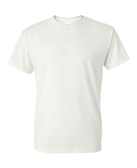Gildan 8000 Unisex DryBlend® T-Shirt – 5.6 oz. 50/50 Cotton/Polyester | DryBlend® Moisture-Wicking | Seamless Double-Needle 7/8″ Collar | Taped Neck & Shoulders | Quarter-Turned | US Cotton Trust