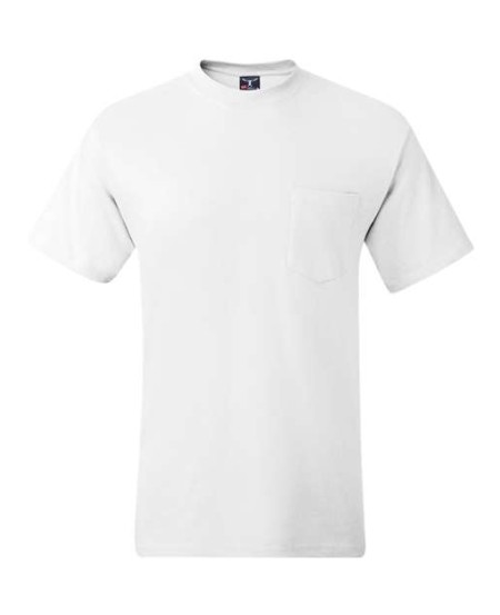 Hanes 5190 Beefy-T Pocket T-Shirt – Unisex 6.1 oz. Ring-Spun Cotton Tee with Left Chest Pocket | S–3XL
