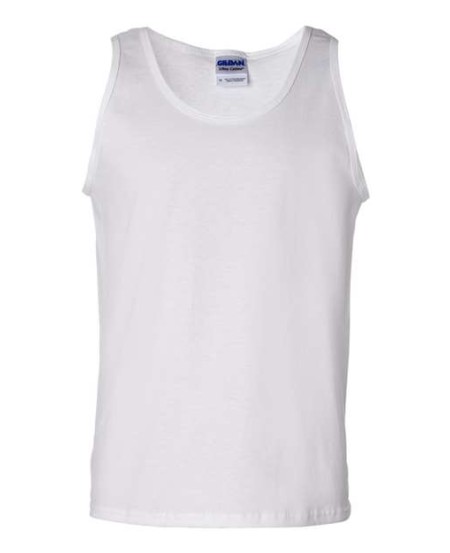 Gildan 2200 Unisex Ultra Cotton® Tank Top – 6 oz. 100% US Cotton | Rib Collar | Taped Neck | Tank Silhouette | US Cotton Trust Protocol | OEKO-TEX