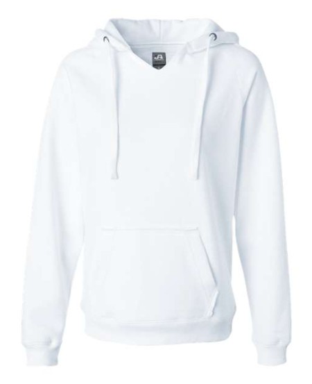 J. America 8836 Women's Sueded V-Neck Hooded Sweatshirt – 9 oz. Women's pullover hoodie | S–2XL