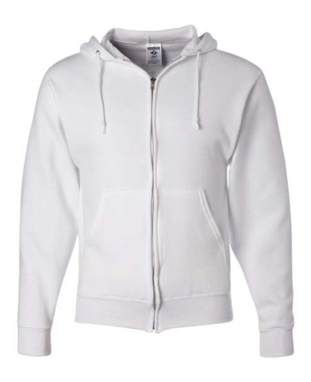 JERZEES 993MR Unisex NuBlend Full-Zip Hooded Sweatshirt – 8 oz. Unisex full-zip hoodie | S–3XL (closeout)