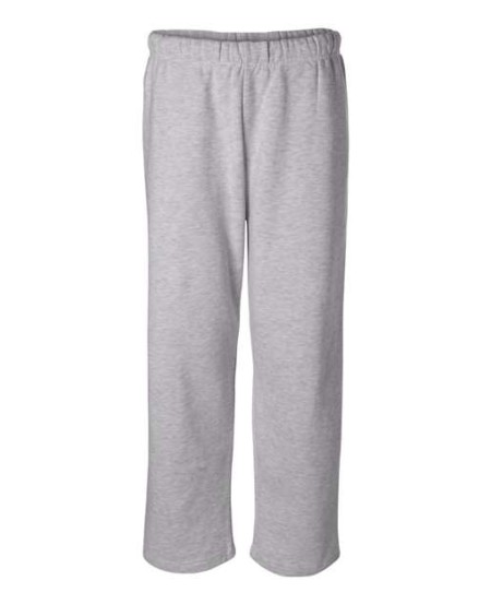 Badger 1277 Men's Open-Bottom Sweatpants – 9.5 oz. 60/40 Ring-Spun Cotton/Polyester Open Hem Fleece Pant | XS–4XL