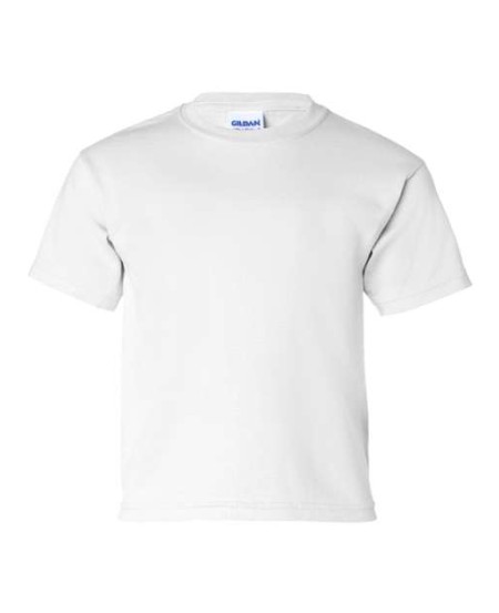 Gildan 2000B Youth Ultra Cotton® T-Shirt – 6 oz. 100% US Cotton | Classic Fit | Rib Collar | Taped Neck & Shoulders | Youth Sizing | US Cotton Trust Protocol | OEKO-TEX