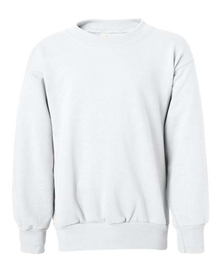 Hanes P360 Youth EcoSmart Crewneck Sweatshirt – 7.8 oz. 50/50 Cotton/Poly Youth Fleece | XS–XL