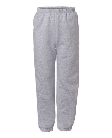 Gildan 18200B Youth Heavy Blend™ Sweatpants – 8 oz. 50/50 Cotton/Polyester | Covered Elastic Waistband with Drawcord | Elasticized Cuffs | Youth Sizing S–XL