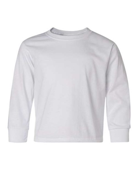 JERZEES 29BLR Youth Dri-Power Long Sleeve 50/50 T-Shirt – 5.4 oz. Youth long sleeve T-shirt | S–XL