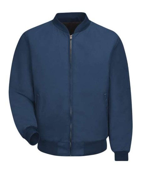 Red Kap JT38 Men's Solid Team Jacket – 7.3 oz. 65/35 Poly/Cotton Twill, Permanently Lined | S–6XL
