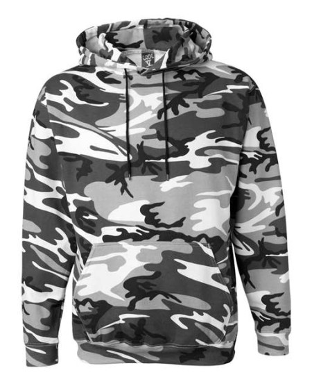Code Five 3969 Unisex Camo Fleece Hoodie - 7.5 oz. 60/40 Cotton/Poly Printed Fleece Pullover Hoodie | S-3XL