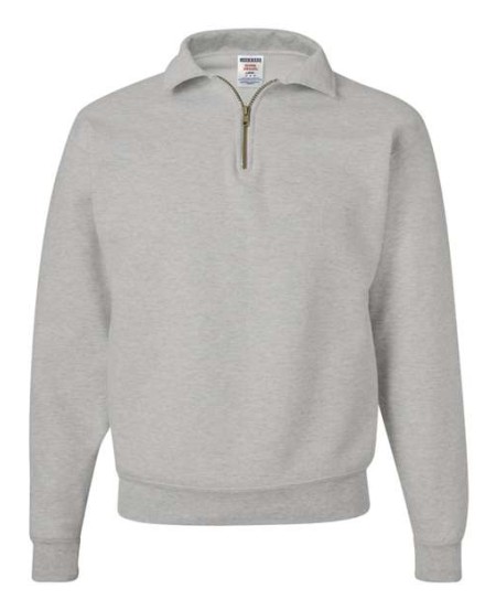 JERZEES 4528MR Unisex Super Sweats NuBlend Quarter-Zip Cadet Collar Sweatshirt – 9.5 oz. Unisex quarter-zip cadet collar sweatshirt | S–3XL