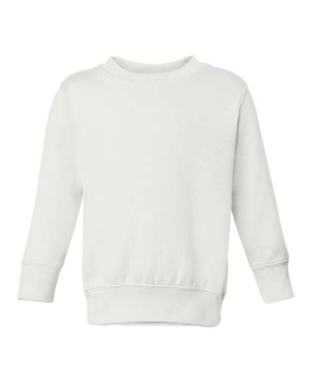 Rabbit Skins 3317 Toddler Fleece Crewneck Sweatshirt – 7.5 oz. 60/40 Cotton/Poly | 2T–7