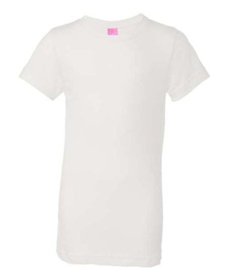 LAT 2616 Girls' Fine Jersey Tee – Girls' 4.5 oz./yd² Short-Sleeve T-Shirt | XS–XL (Girls')