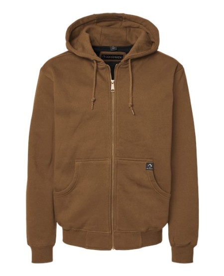 DRI DUCK 7033T Men’s Tall Crossfire Heavyweight Power Fleece Hooded Jacket – 11 oz. 80/20 Cotton/Polyester | Thermal Lining | Tall