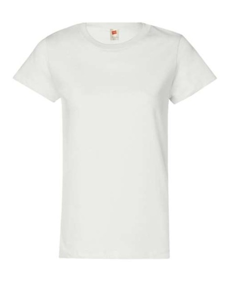 Hanes 5680 Women's Essential-T T-Shirt – 5 oz. 100% Cotton Crew-Neck Women's Tee