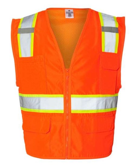 Kishigo 1163-1164 Unisex Ultra-Cool Solid Front Vest with Mesh Back – Unisex safety vest | S–5XL | ANSI/ISEA 107-2015/2020 Type R Class 2