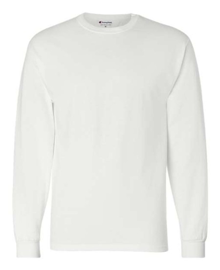 Champion CC8C Unisex Long Sleeve T-Shirt – 5.3 oz. 100% Cotton Relaxed-Fit Long Sleeve Tee | S–3XL