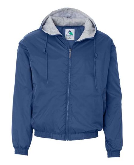 Augusta Sportswear 3280 Unisex Fleece Lined Hooded Jacket – 7.8 oz. Nylon Taffeta with Fleece Lining | S–4XL