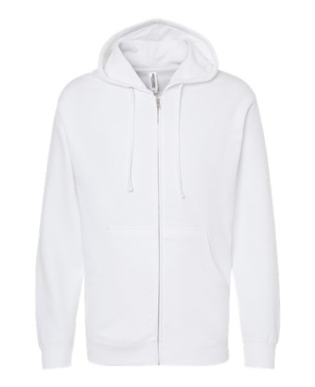 Independent Trading Co. SS4500Z Unisex Midweight Full-Zip Hooded Sweatshirt – 8.5 oz. Unisex Full-zip hoodie | XS–3XL
