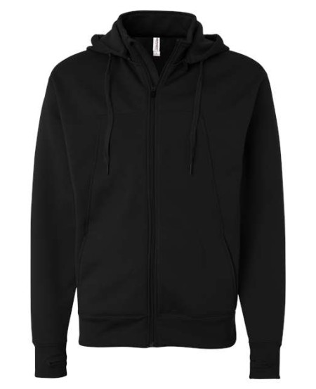 Independent Trading Co. EXP80PTZ Unisex Poly-Tech Full-Zip Hooded Sweatshirt – 10 oz. Unisex Full-zip hoodie | XS–3XL