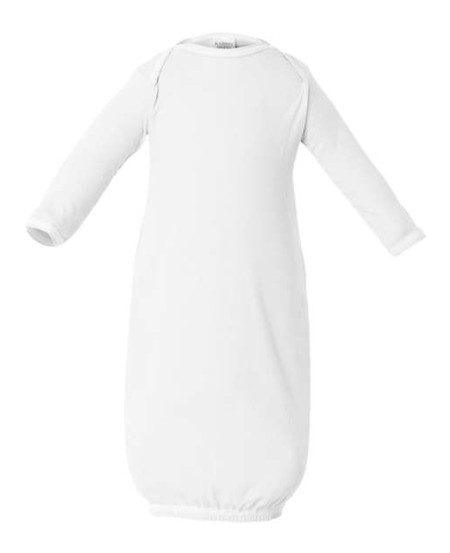 Rabbit Skins 4406 Infant Baby Rib Layette – 5 oz. 100% CRSC 1x1 Baby Rib with Mitten Cuffs | Newborn Only