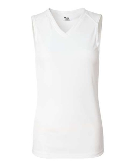 Badger 4163 Women's B-Core Sleeveless T-Shirt – 3.5 oz. 100% Polyester Women's Sleeveless V-Neck Athletic Tee | XS–2XL