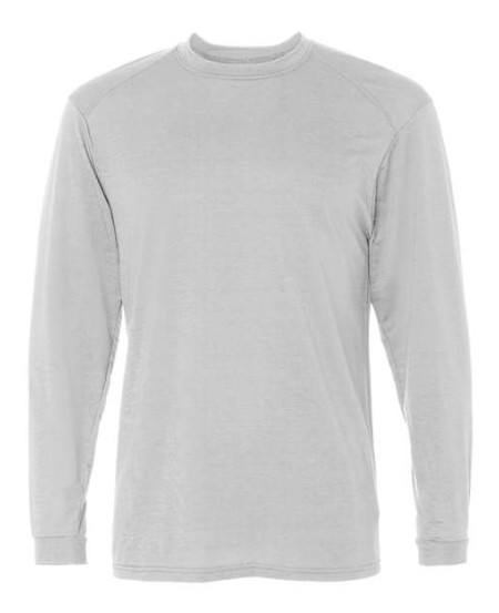 Badger 4804 Men's B-Tech Cotton-Feel Long Sleeve T-Shirt – 94/6 Poly/Spandex Cotton-Feel LS Tee | S–4XL