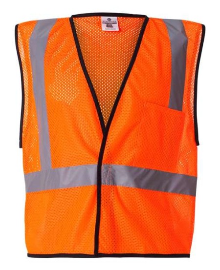 Kishigo 1193-1194 Unisex Economy Single Pocket Hook-and-Loop Mesh Work Work Vest – Unisex safety vest | S/M–4/5XL (dual sizes) | ANSI/ISEA 107-2015/2020 Type R Class 2
