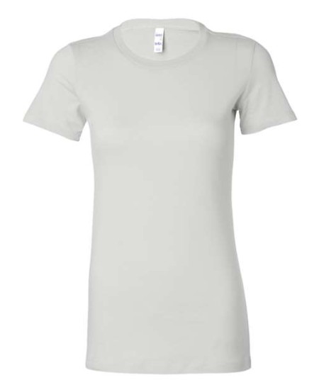 BELLA CANVAS 6004 Women's Slim Fit Tee – 4.2 oz. 100% Airlume Cotton Women's Slim Fit Crew Tee with Shoulder Taping | Multiple Colorways