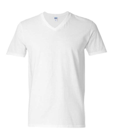 Gildan 64V00 Unisex Softstyle® V-Neck T-Shirt – 4.5 oz. 100% Ring-Spun Cotton 30 Singles | V-Neck | High Stitch Density | Taped Neck & Shoulders | Modern Classic Fit | Better Cotton | OEKO-TEX