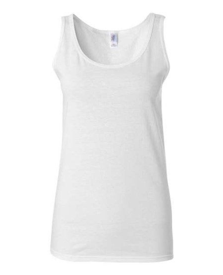 Gildan 64200L Women's Softstyle® Tank Top – 4.5 oz. 100% Ring-Spun Cotton 30 Singles | Women's Semi-Fitted | Narrow Rib Collar | Better Cotton | OEKO-TEX