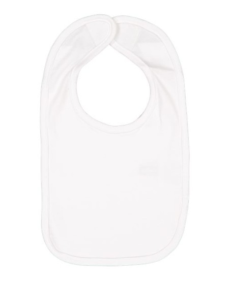 Rabbit Skins 1005 Infant Premium Jersey Bib – 5.5 oz. CRSC Jersey with Self Binding | One Size