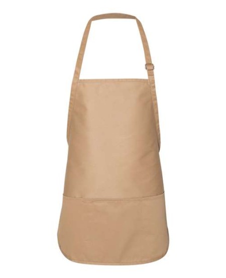 Liberty Bags 5507 Adjustable Neck Strap Apron – 9 oz./yd², 70% polyester / 30% cotton heavy twill | Standard bib sizing