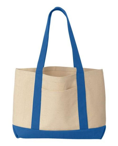 Liberty Bags 8869 Leeward Boater Tote – 11 oz./yd², 100% cotton canvas | 19