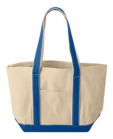 Liberty Bags 8871 Windward Large Cotton Canvas Classic Resort Tote – 16 oz./yd², 100% heavyweight cotton canvas | 18.5