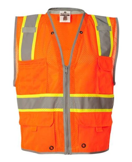 Kishigo 1510-1511 Unisex Premium Brilliant Series Heavy-Duty Class 2 Vest – Unisex safety vest | S–5XL | ANSI Type R Class 2