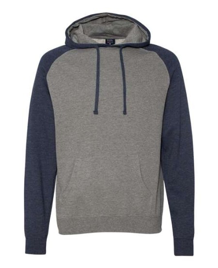 Independent Trading Co. IND40RP Unisex Raglan Hooded Sweatshirt – 7 oz. Unisex Pullover hoodie | XS–3XL
