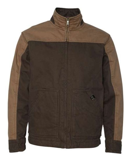DRI DUCK 5089 Men’s Horizon Boulder Cloth™ Canvas Jacket – 12 oz. Quarry-Washed 100% Cotton Canvas | Nylon Quilted 3 oz. Polyfill | Funnel Collar