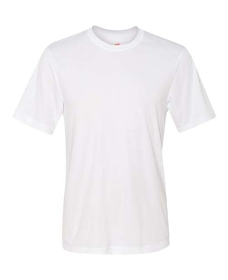 Hanes 4820 Unisex Cool DRI® Performance T-Shirt | Cool DRI® Moisture-Wicking | UPF 40+ | Rapid Dry | Narrow Rib Collar | Double-Needle Stitching | Tear Away Label | FLA Certified