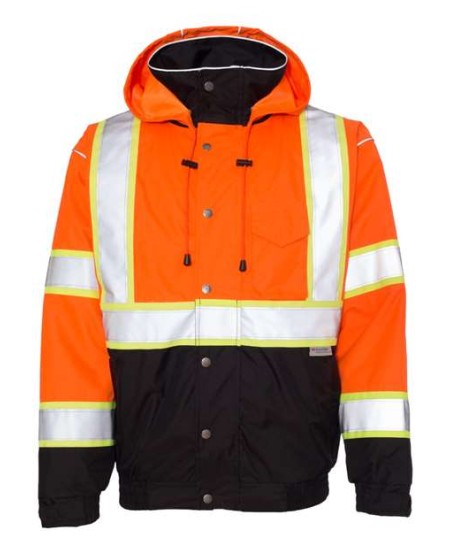 Kishigo JS119-120 Unisex Premium Brilliant Series Bomber Jacket – Unisex Bomber Jacket | M–5XL | ANSI/ISEA 107-2015/2020 Class 3