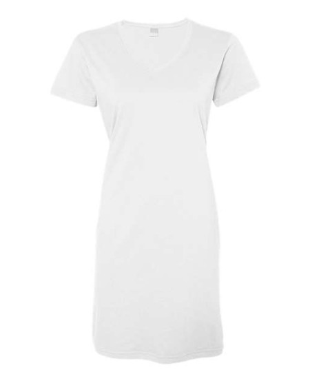 LAT 3522 Women's Fine Jersey V-Neck Coverup – Women's 4.5 oz./yd² Long-Length V-Neck Coverup | S/M–2/3XL (dual sizes)
