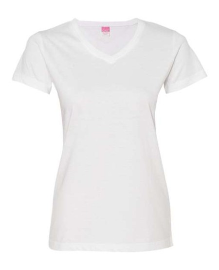 LAT 3507 Women's Fine Jersey V-Neck Tee – Women's 4.5 oz./yd² Short-Sleeve T-Shirt | S–2XL