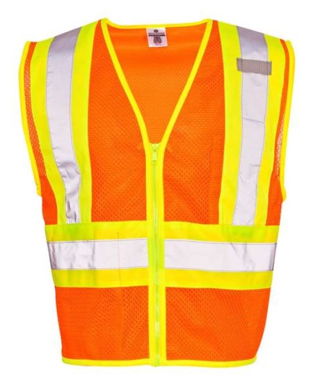 Kishigo 1055-1056 Unisex Ultra-Cool Contrasting Mesh Work Vest – Unisex safety vest | S–5XL | ANSI/ISEA 107-2015 / 2020 Type R Class 2