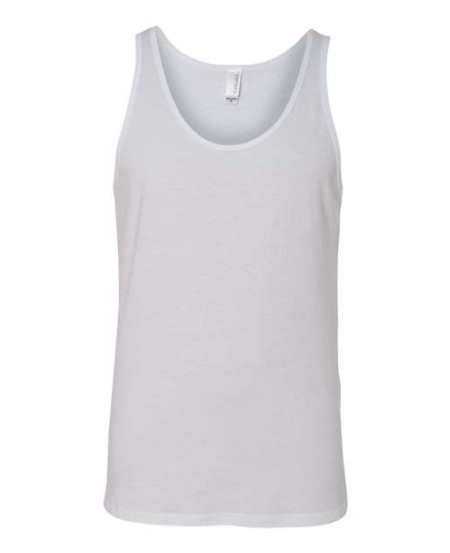 BELLA + CANVAS 3480 Unisex Jersey Tank – 4.2 oz. 100% Airlume Cotton Retail-Fit Tank Top | Multiple Colorways