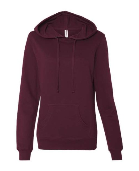 Independent Trading Co. SS650 Women’s Junior Fit Heavenly Fleece Lightweight Hooded Sweatshirt – 6.5 oz. Women’s Pullover hoodie | XS–2XL