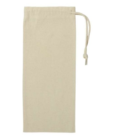 Liberty Bags 1727 Drawcord Wine Bag – 8 oz./yd², 100% cotton canvas | Single 750mL bottle