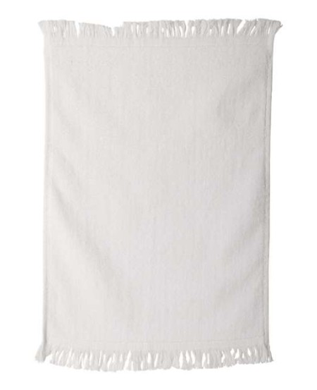 Carmel Towel Company C1118 Fringed Fingertip Towel – 100% Cotton Velour | Fringed Edges | 11