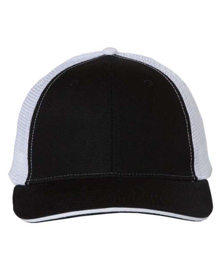 Valucap S102 Sandwich Trucker Cap – 55/45 Cotton/Polyester Twill Front | 100% Polyester Mesh Back | Sandwich Visor